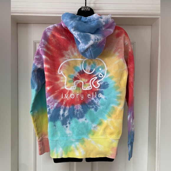 3/$20 ivory ella tie-dye hoodie, size XS - Picture 3 of 12